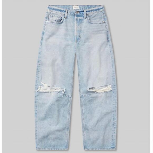 NWT Citizens of Humanity Miro Relaxed Jean in Damaris Wash Sz 32 Barrel Ankle - Picture 2 of 15